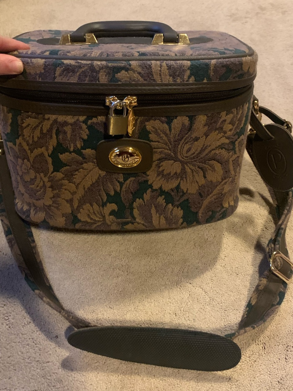 Vintage 80s Protocol Tapestry Weekender Bag EUC